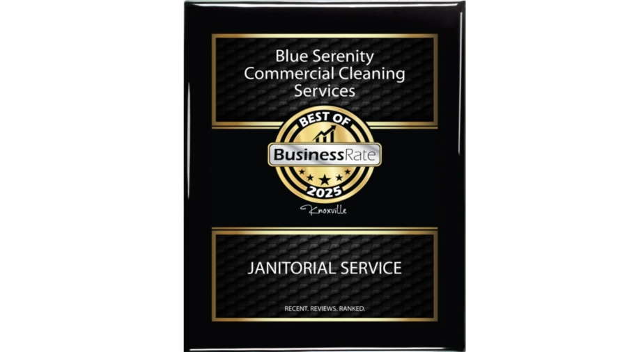 Blue Serenity Honored as Best Janitorial Service in Knoxville by Business Rate
