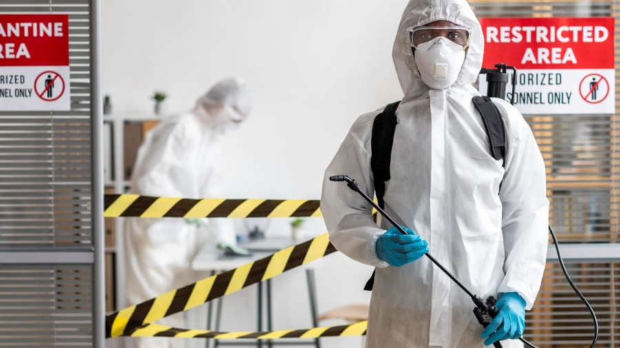 people-protective-equipment-disinfecting-dangerous-area