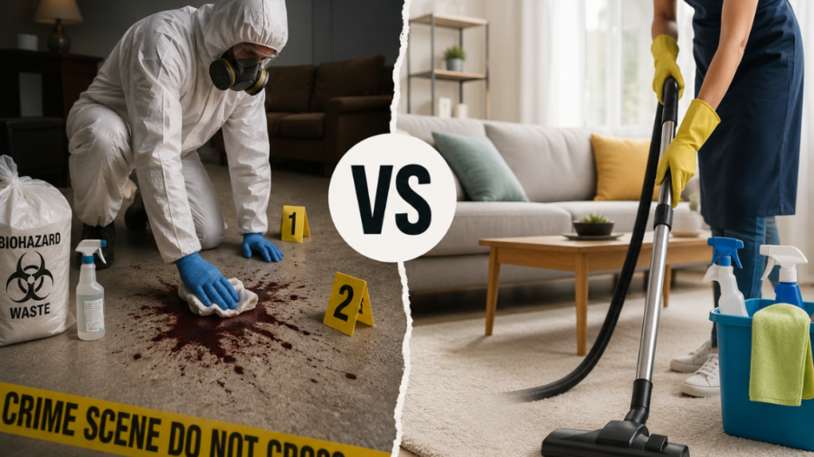 Crime Scene Cleanup VS Deep Cleaning